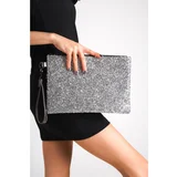 Capone Outfitters Clutch - Silver-colored - Marled