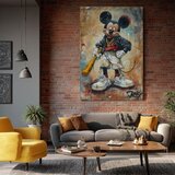  Slika STREET MICKEY na platnu | Poslikana struktura | Shoptok.si