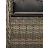  5-dijelni vrtni bistro set od poliratana s jastucima sivi | shoptok.hr