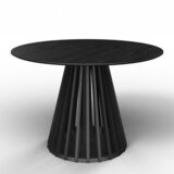 Bessagi Home Jedilna Miza Ennio, Ø 120cm, Črna | Shoptok.si