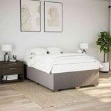 vidaXL Posteljni okvir taupe 140x200 cm blago | Shoptok.si