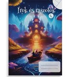 Školski Pišem in rišem, zvezek za 4. razred, 2 v 1, črtni in prazni, A/5 Cene