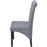  Jedilni stoli 2 kosa svetlo sivo blago, (20699621) | Shoptok.si