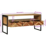 vidaXL TV omara 100x35x50 cm iz trdnega lesa akacije | Shoptok.si