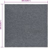  Dugi tepih za hvatanje nečistoće 100 x 100 cm sivi | shoptok.hr