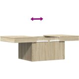 vidaXL Stolić za kavu boja hrasta 80 x 55 x 40 cm konstruirano drvo | shoptok.hr