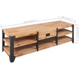 TV Stalak od Masivnog Bagremovog Drva 140x40x45 cm | Eponuda.ba