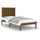 The Living Store Posteljni okvir medeno rjav iz trdne borovine 100x200 cm - Posteljni Okvir, (21526158) | Shoptok.si