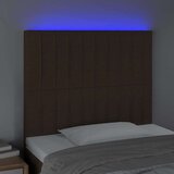  Uzglavlje tamnosmeđe 90x5x118/128 cm od tkanine | shoptok.hr