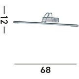Lesnina XXXL LED-SVETILKA ZA SLIKE Majorca 68/12/20 cm | Shoptok.si