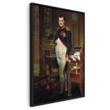  Slika - Jacques-Louis David – Napoleon Bonaparte 60x90 U crnom drvenom okviru | shoptok.hr