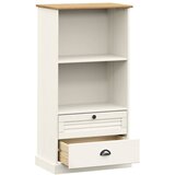  Regal za knjige VIGO bijeli 60x35x114,5 cm od masivne borovine | shoptok.hr