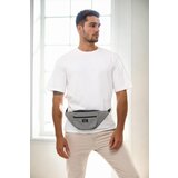 Dewberry 72422 Unisex 2 Compartment Shoulder and Waist Bag-GREY | ePonuda.com
