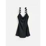Reserved Haljina s cvjetnim aplikacijama - crno | shoptok.hr