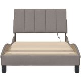  Okvir za krevet bez madraca smeđesivi 100 x 200 cm od tkanine | shoptok.hr