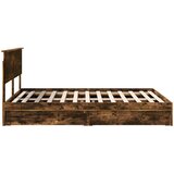 Krevet s od storage s uzglavljem Dimljeni hrast 160 x 200 cm | shoptok.hr