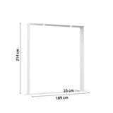 Premium Living Okrasni Okvir Elara, Bela, Osvetlitev | Shoptok.si