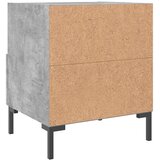 Noćni ormarići 2 kom boja betona 40x35x47,5cm konstruirano drvo | shoptok.hr