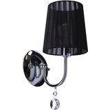 Candellux sorento zidna lampa 1X40W E14 hrom abažur crna | Eponuda.com