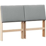  Tapecirani uzglavlje Svijetlo siva 150 cm Čvrsto borovo drvo | shoptok.hr