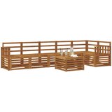  Set vanjskih sofa 7 kom. Prirodna Poliester | shoptok.hr