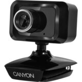 Canyon c1, Enhanced 1.3 Megapixels resolution webcam with USB2.0 connector, viewing angle 40°, cable length 1.25m, Black, 49.9x46.5x55.4mm, 0.065kg cene