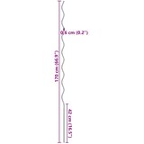  50 kom Spiralni Potporanj za Biljke 170 cm Pocinčani Čelik | shoptok.hr