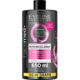 Eveline Cosmetics FaceMed+ čistilna micelarna voda za odstranjevanje ličil z razstrupljevalnim učinkom 650 ml Cene