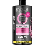 Eveline Cosmetics FaceMed+ čistilna micelarna voda za odstranjevanje ličil z razstrupljevalnim učinkom 650 ml