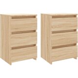  Nočna omarica 2 kosa sonoma hrast 40x35x62,5 cm konstruiran les, (20623906) | Shoptok.si