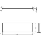 Sapho Pult omarice za umivalnik iz masivnega hrasta v naravni barvi 120x36 cm Woody – | Shoptok.si