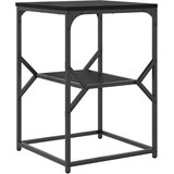  Bocni stol Crni hrast 41 x 40 x 60 cm Inženjerska drva i čelik | shoptok.hr