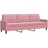  3-dijelni set sofa s jastucima ružičasti baršunasti | shoptok.hr
