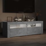 TV omarica z LED lučkami betonsko siva 120x35x40 cm, (20732149) | Shoptok.si