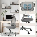 MID.YOU Pisarniški Stol Garema, Siva | Shoptok.si