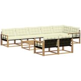  Set vanjskih sofa 9 kom. Bijela i krem | shoptok.hr