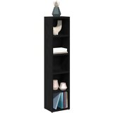 Cd ormarići 2 kom crni hrast 21x16x93,5 cm konstruirano drvo | shoptok.hr