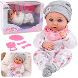  Doll with Feeding Accessories, Bib, Hat, 28 cm | Shoptok.si