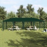 vidaXL Šotor za zabave Zeleni 8x4 m PE | Shoptok.si