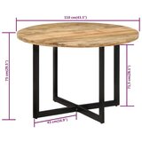  Jedilna miza 110x75 cm trden mangov les, (20711199) | Shoptok.si