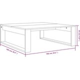 Stolić za kavu boja hrasta 100 x 100 x 35 cm konstruirano drvo | shoptok.hr