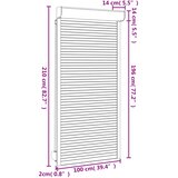  Roletna Bijeli 100 x 210 cm Aluminij i poliuretan | shoptok.hr