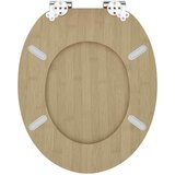  Toaletni pokrov s tiho zaporo 2 pcs Svetla bambusova barva, (5000208008) | Shoptok.si