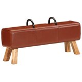  Gimnastička klupa smeđa 110 cm od prave kože | shoptok.hr