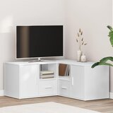  Kutni ormarić bijeli 160 x 40 x 45 cm od konstruiranog drva | shoptok.hr