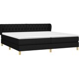 Krevet s oprugama i madracem crni 200x200 cm od tkanine | shoptok.hr