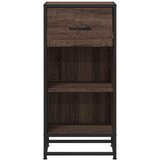  Komoda boja hrasta 35,5x35x76 cm konstruirano drvo i metal | shoptok.hr