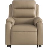 VidaXL Naslonjač na podizanje od umjetne kože boja cappuccina VidaXL Naslonjač na podizanje od umjetne kože boja cappuccina Slike