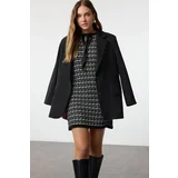 Trendyol Black Tweed Look Knitwear Mini Dress