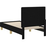  Okvir kreveta za malu djecu s naslonom Crna 70 x 140 cm tkanina | shoptok.hr